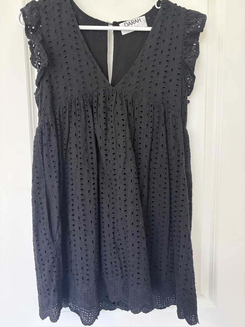 Darah Dahl Dress/shorts - black lace - small